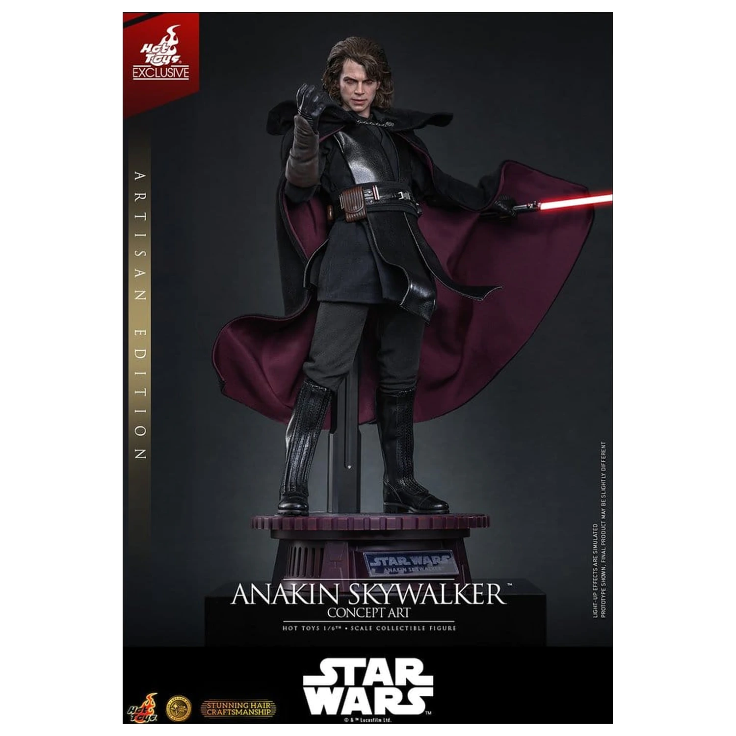 Star Wars Episode III: Revenge Of The Sith Movie Masterpiece akčná figúrka 1/6 Anakin Skywalker (Concept Art Version) (Artisan Edition) Hot Toys Exclusive 31 cm produktová fotografia