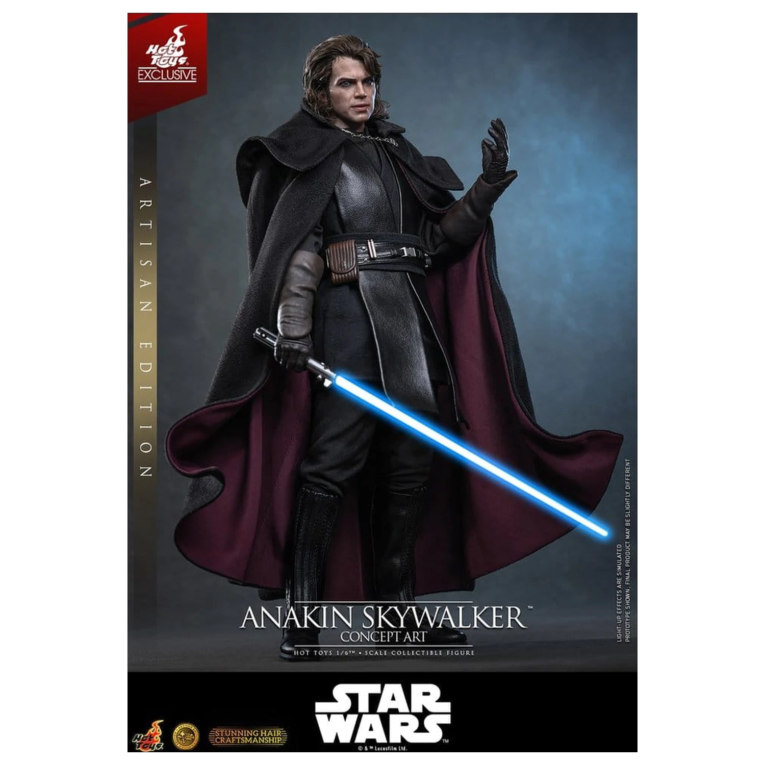 Star Wars Episode III: Revenge Of The Sith Movie Masterpiece akčná figúrka 1/6 Anakin Skywalker (Concept Art Version) (Artisan Edition) Hot Toys Exclusive 31 cm produktová fotografia
