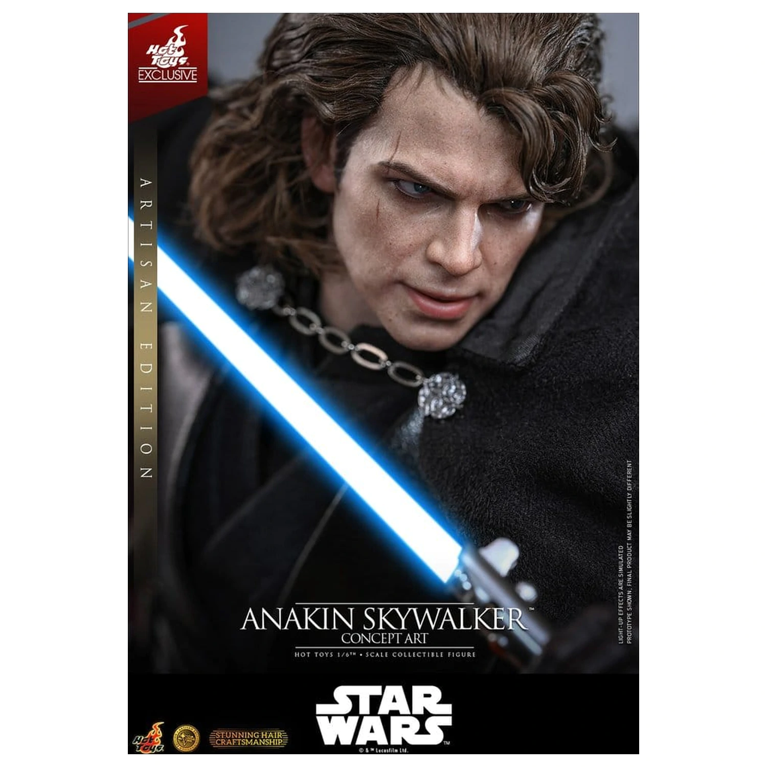 Star Wars Episode III: Revenge Of The Sith Movie Masterpiece akčná figúrka 1/6 Anakin Skywalker (Concept Art Version) (Artisan Edition) Hot Toys Exclusive 31 cm produktová fotografia