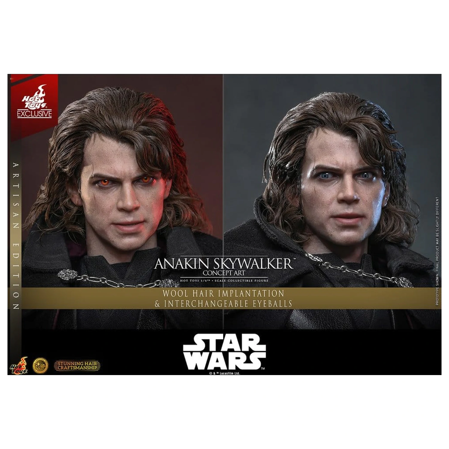 Star Wars Episode III: Revenge Of The Sith Movie Masterpiece akčná figúrka 1/6 Anakin Skywalker (Concept Art Version) (Artisan Edition) Hot Toys Exclusive 31 cm produktová fotografia