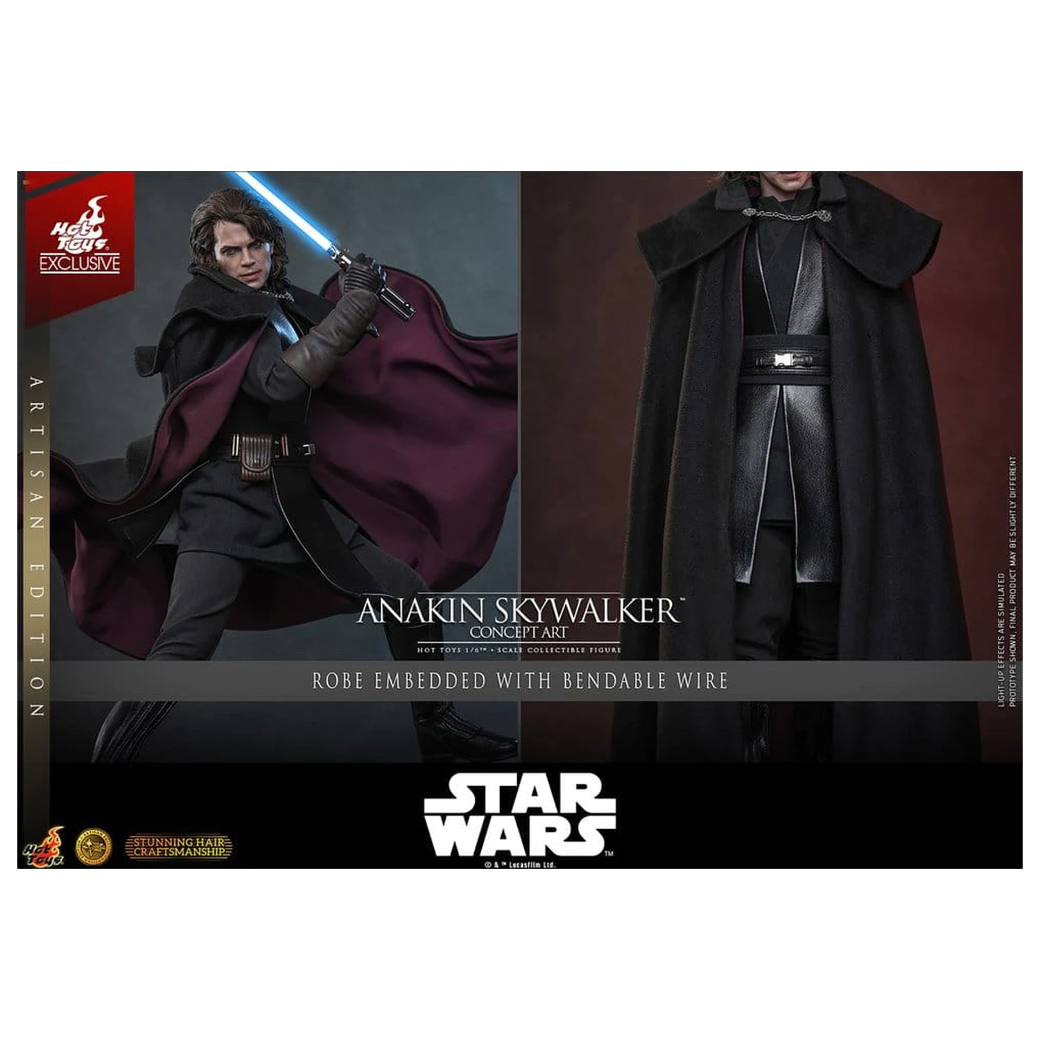 Star Wars Episode III: Revenge Of The Sith Movie Masterpiece akčná figúrka 1/6 Anakin Skywalker (Concept Art Version) (Artisan Edition) Hot Toys Exclusive 31 cm produktová fotografia