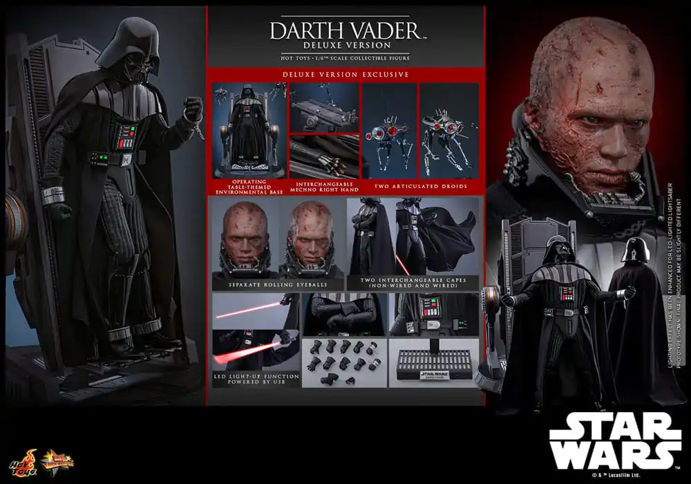 Star Wars: Epizóda III - Pomsta Sithov Movie Masterpiece akčná figúrka 1/6 Darth Vader (Deluxe verzia) 35 cm produktová fotografia