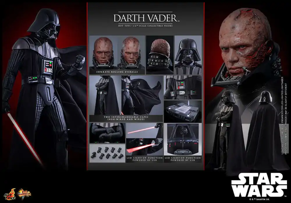 Star Wars: Epizóda III - Pomsta Sithov Movie Masterpiece Akčná figúrka 1/6 Darth Vader 35 cm produktová fotografia