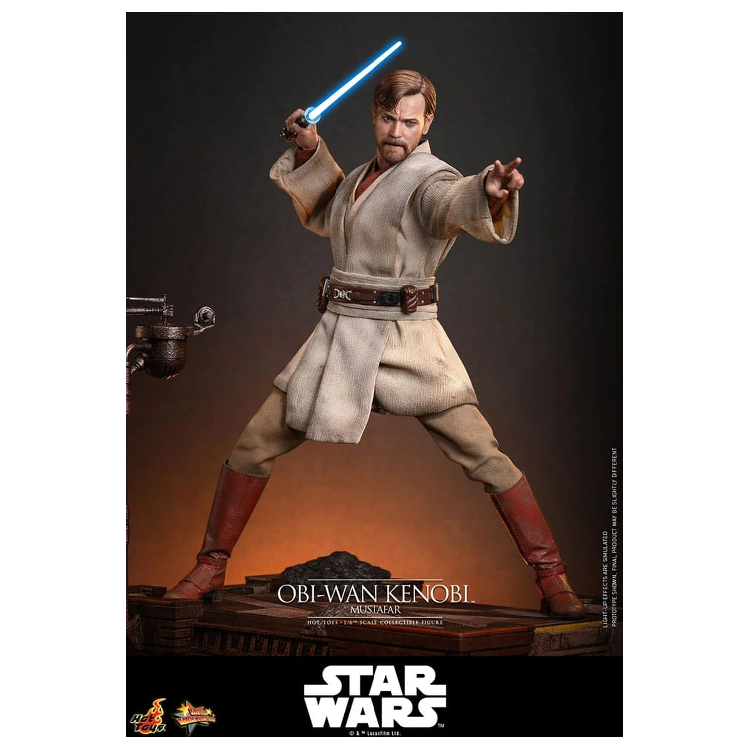 Star Wars: Episode III - Revenge of the Sith Movie Masterpiece akčná figúrka 1/6 Obi-Wan Kenobi (Mustafar) 31 cm produktová fotografia