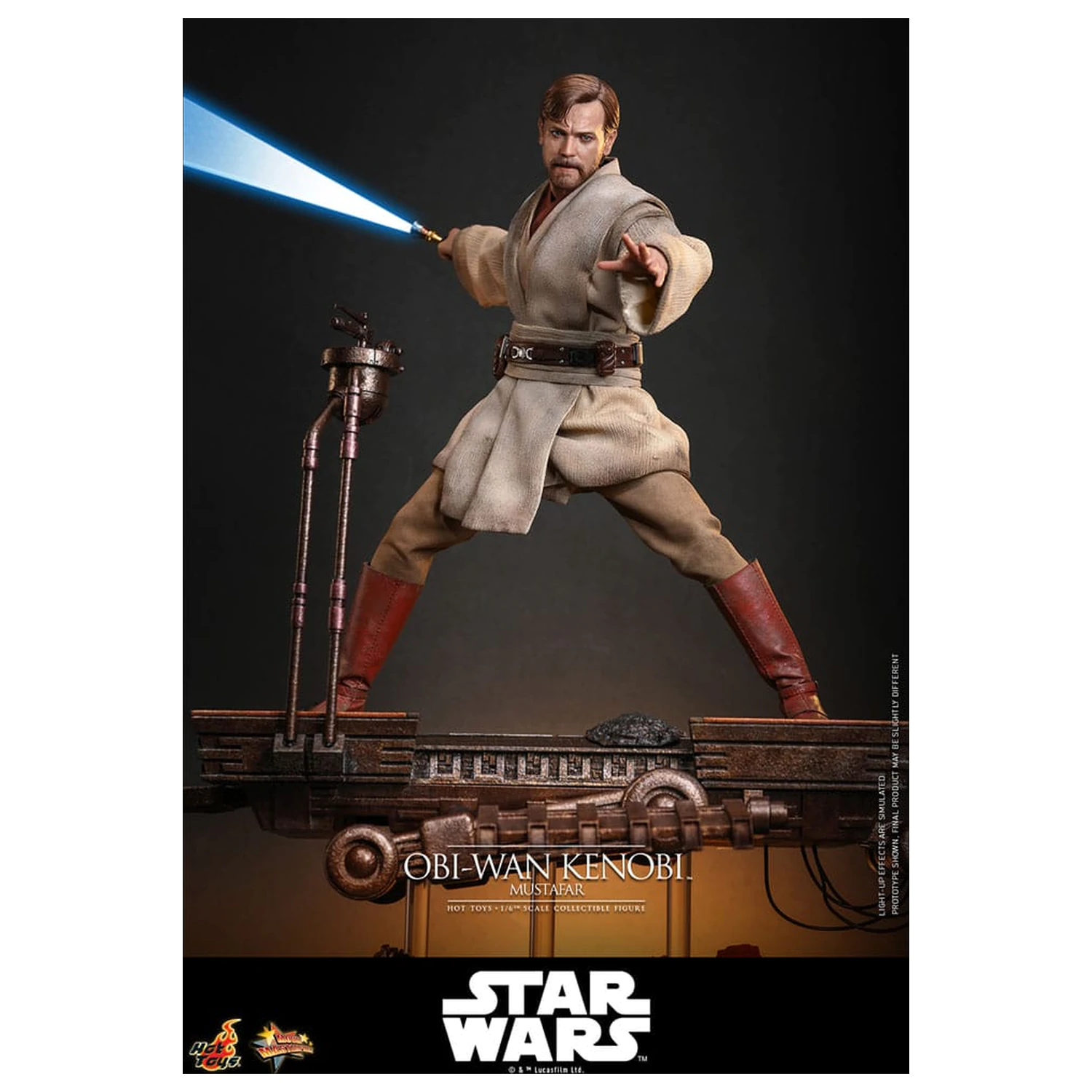 Star Wars: Episode III - Revenge of the Sith Movie Masterpiece akčná figúrka 1/6 Obi-Wan Kenobi (Mustafar) 31 cm produktová fotografia
