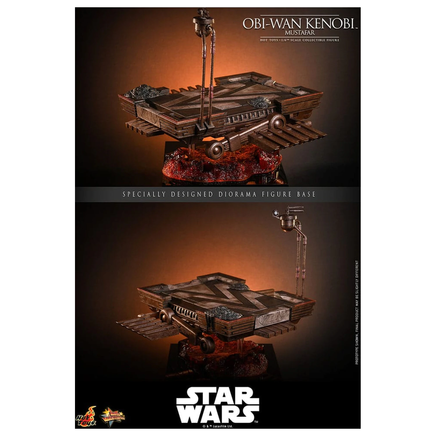 Star Wars: Episode III - Revenge of the Sith Movie Masterpiece akčná figúrka 1/6 Obi-Wan Kenobi (Mustafar) 31 cm produktová fotografia