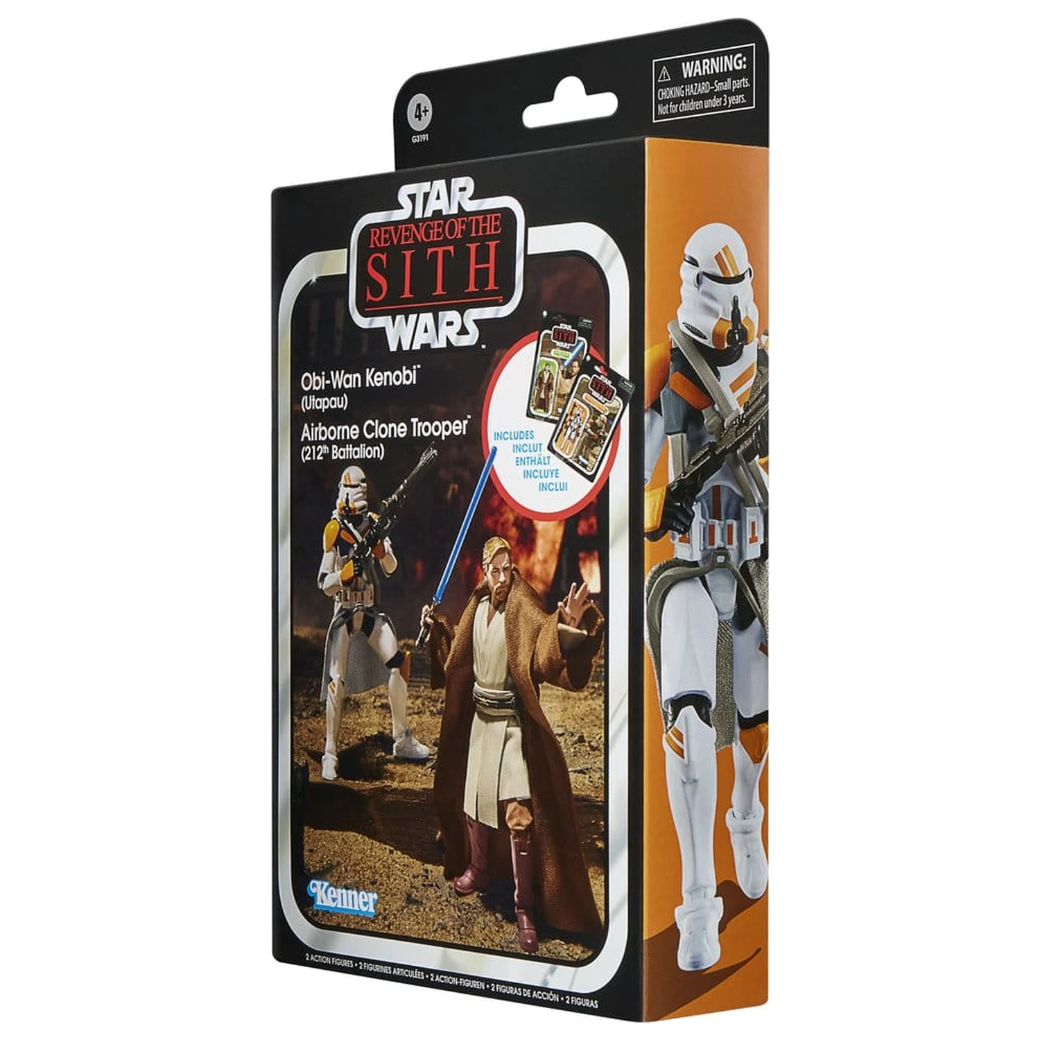 Star Wars Episode III Vintage Collection sada 2 akčných figúrok Obi-Wan Kenobi & Airborne Clone Trooper 10 cm produktová fotografia