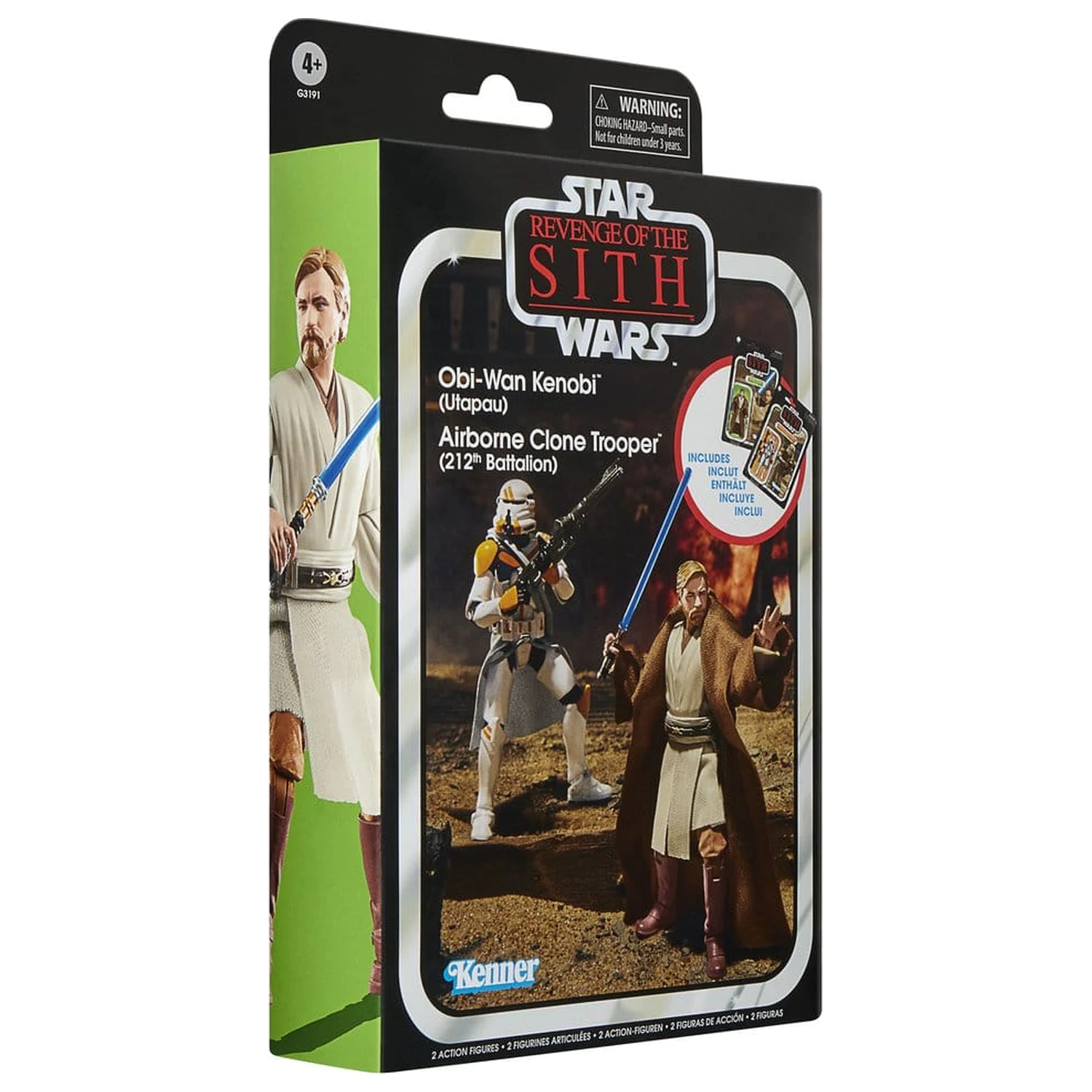 Star Wars Episode III Vintage Collection sada 2 akčných figúrok Obi-Wan Kenobi & Airborne Clone Trooper 10 cm produktová fotografia