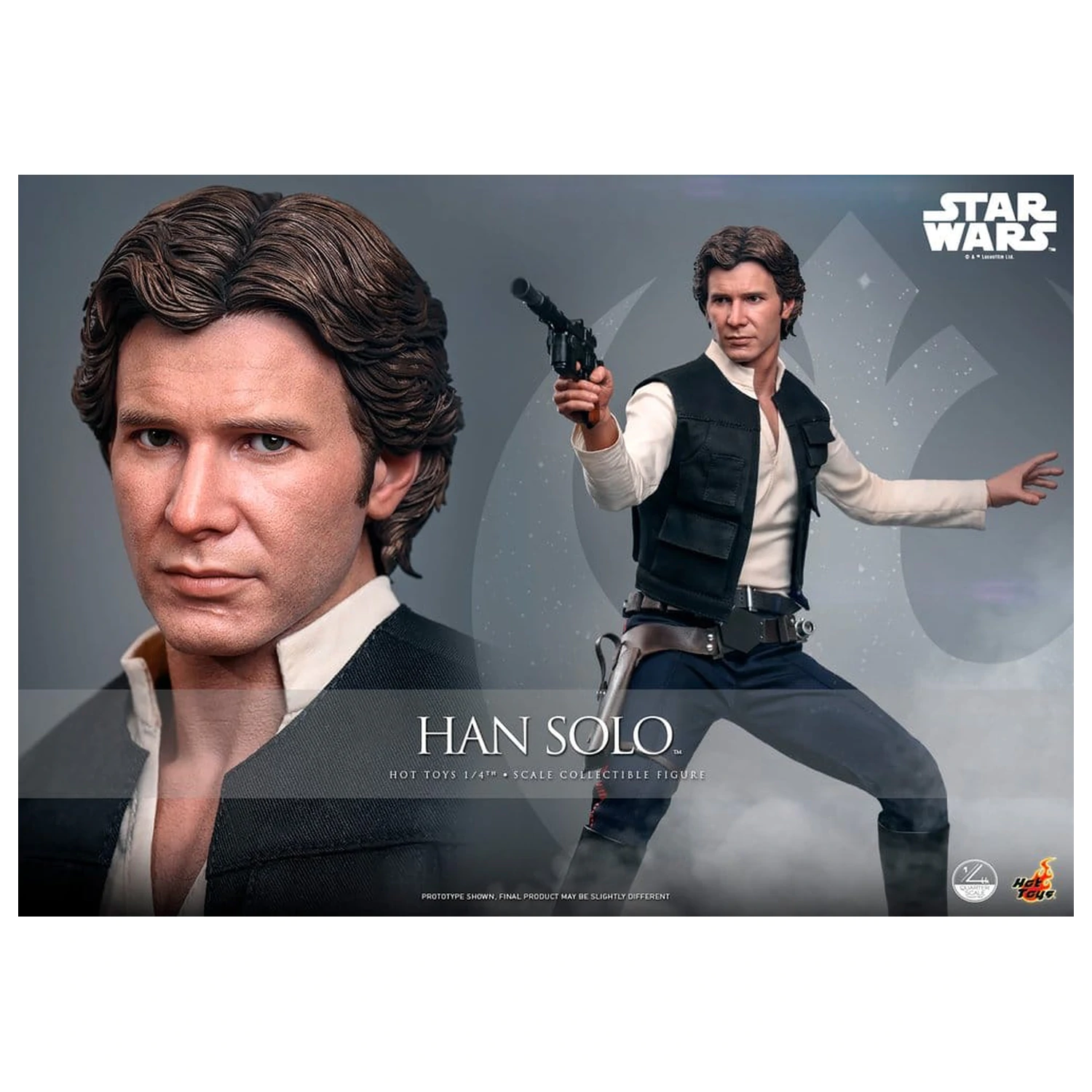 Star Wars Episode IV akčná figúrka 1/4 Han Solo 46 cm produktová fotografia