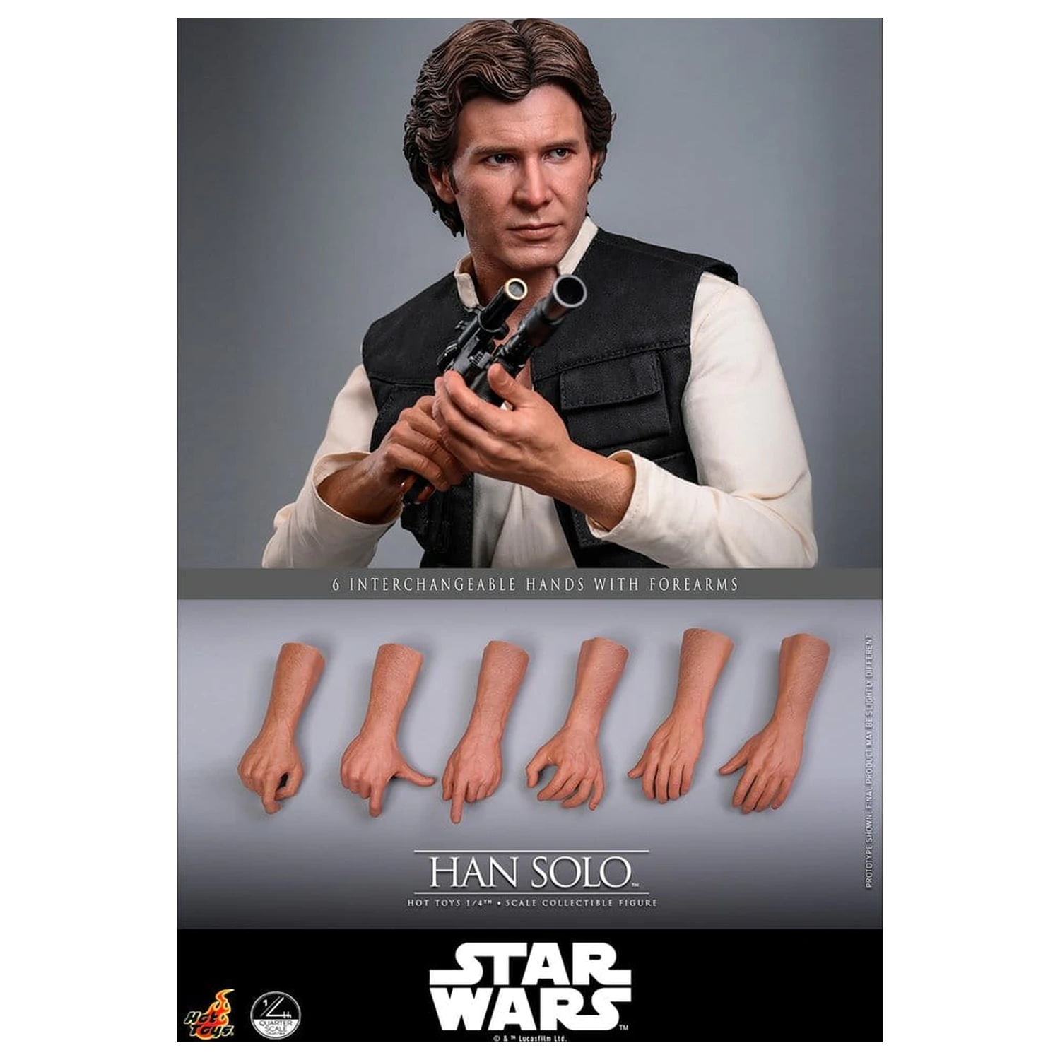 Star Wars Episode IV akčná figúrka 1/4 Han Solo 46 cm produktová fotografia