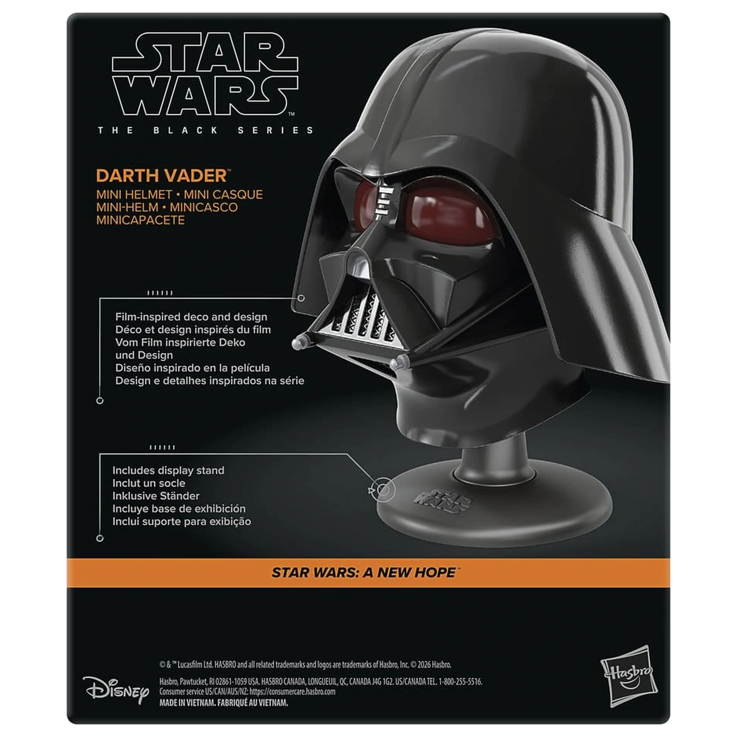 Star Wars Episode IV Black Series Mini prilba Darth Vader 15 cm produktová fotografia