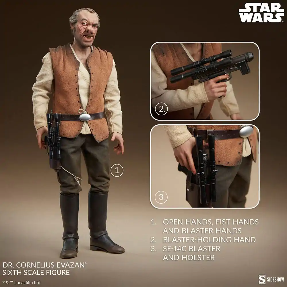 Star Wars Episode IV Scum & Villainy Akčná figúrka 1/6 Doctor Cornelius Evazan 30 cm produktová fotografia