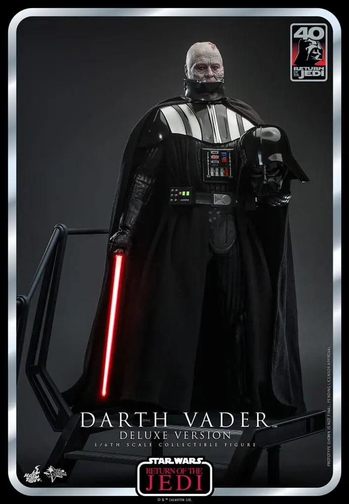 Star Wars: Epizóda VI 40. výročie akčná figúrka 1/6 Darth Vader Deluxe verzia 35 cm produktová fotografia