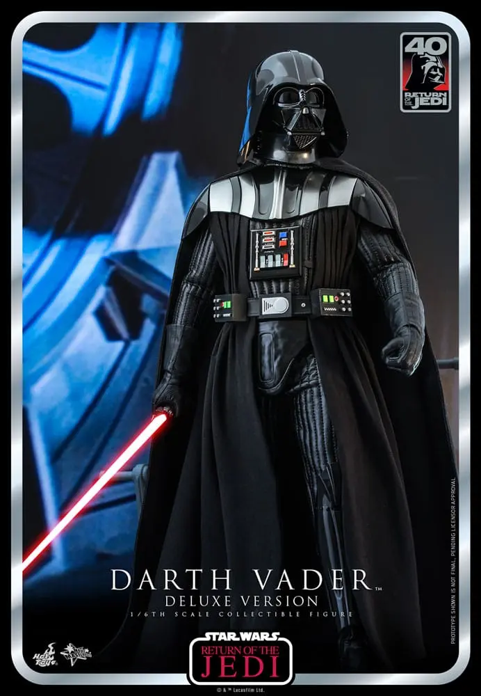 Star Wars: Epizóda VI 40. výročie akčná figúrka 1/6 Darth Vader Deluxe verzia 35 cm produktová fotografia