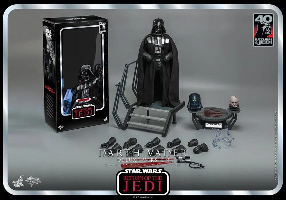 Star Wars: Epizóda VI 40. výročie akčná figúrka 1/6 Darth Vader Deluxe verzia 35 cm produktová fotografia