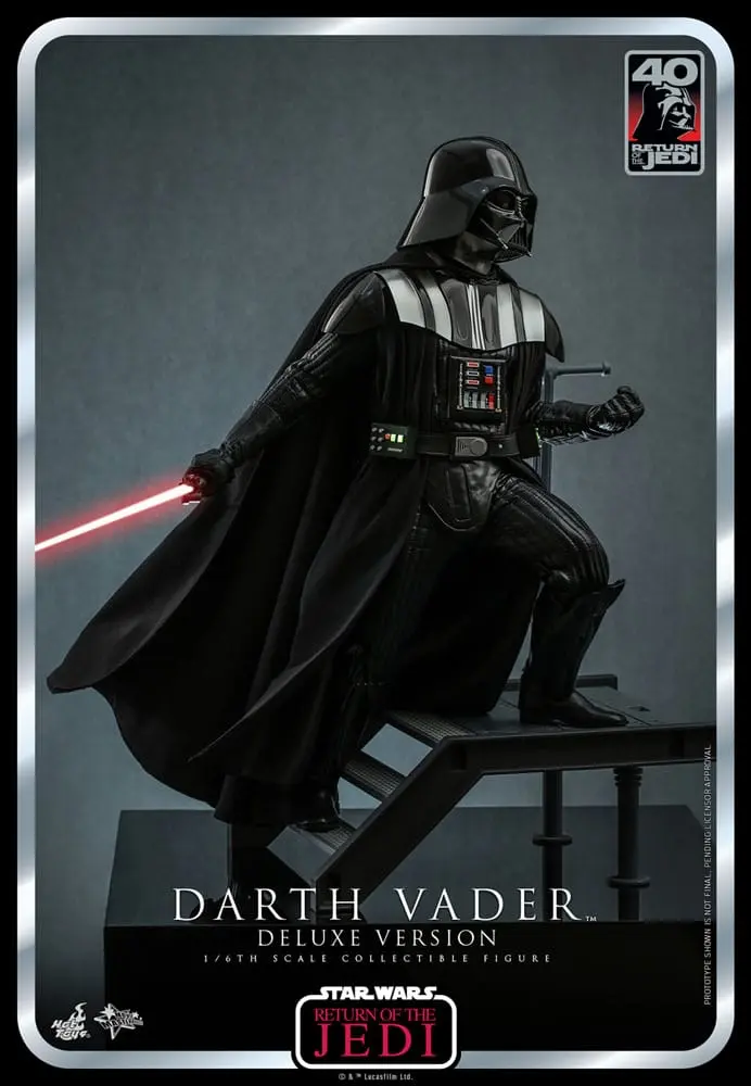 Star Wars: Epizóda VI 40. výročie akčná figúrka 1/6 Darth Vader Deluxe verzia 35 cm produktová fotografia