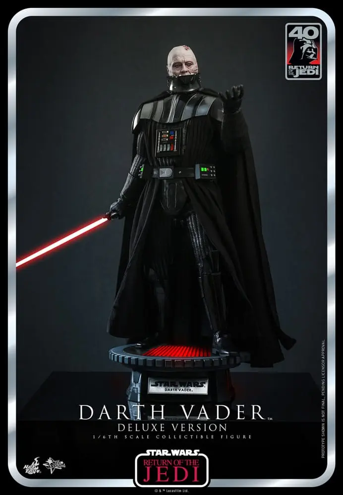 Star Wars: Epizóda VI 40. výročie akčná figúrka 1/6 Darth Vader Deluxe verzia 35 cm produktová fotografia