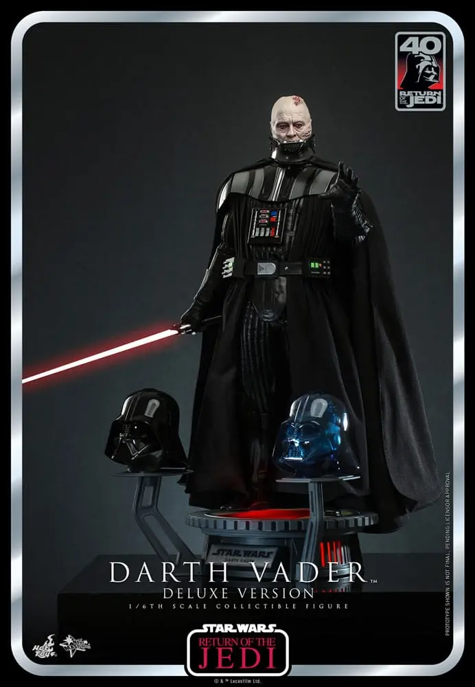 Star Wars: Epizóda VI 40. výročie akčná figúrka 1/6 Darth Vader Deluxe verzia 35 cm produktová fotografia