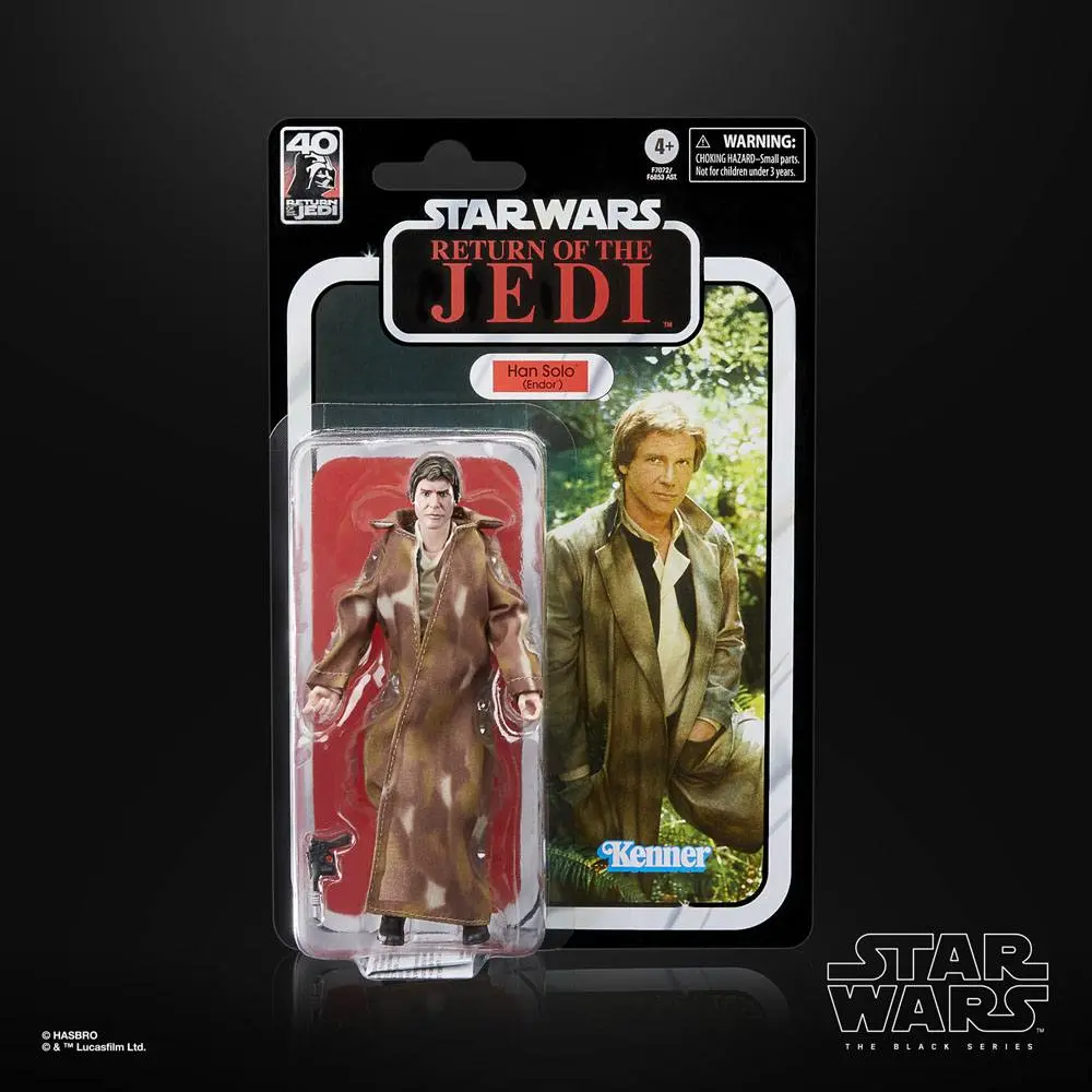 Star Wars Episode VI 40th Anniversary Black Series Akčná figúrka Han Solo (Endor) 15 cm termékfotó