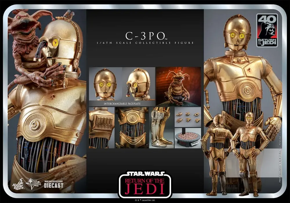 Star Wars: Episode VI 40th Anniversary Akčná Figúrka 1/6 C-3PO 29 cm produktová fotografia
