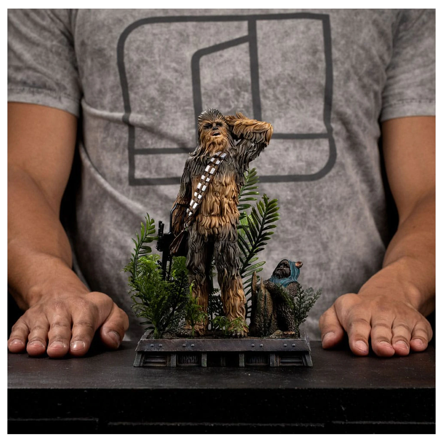 Star Wars Episode VI Art Scale Socha 1/10 Chewbacca and Tokkat 22 cm produktová fotografia