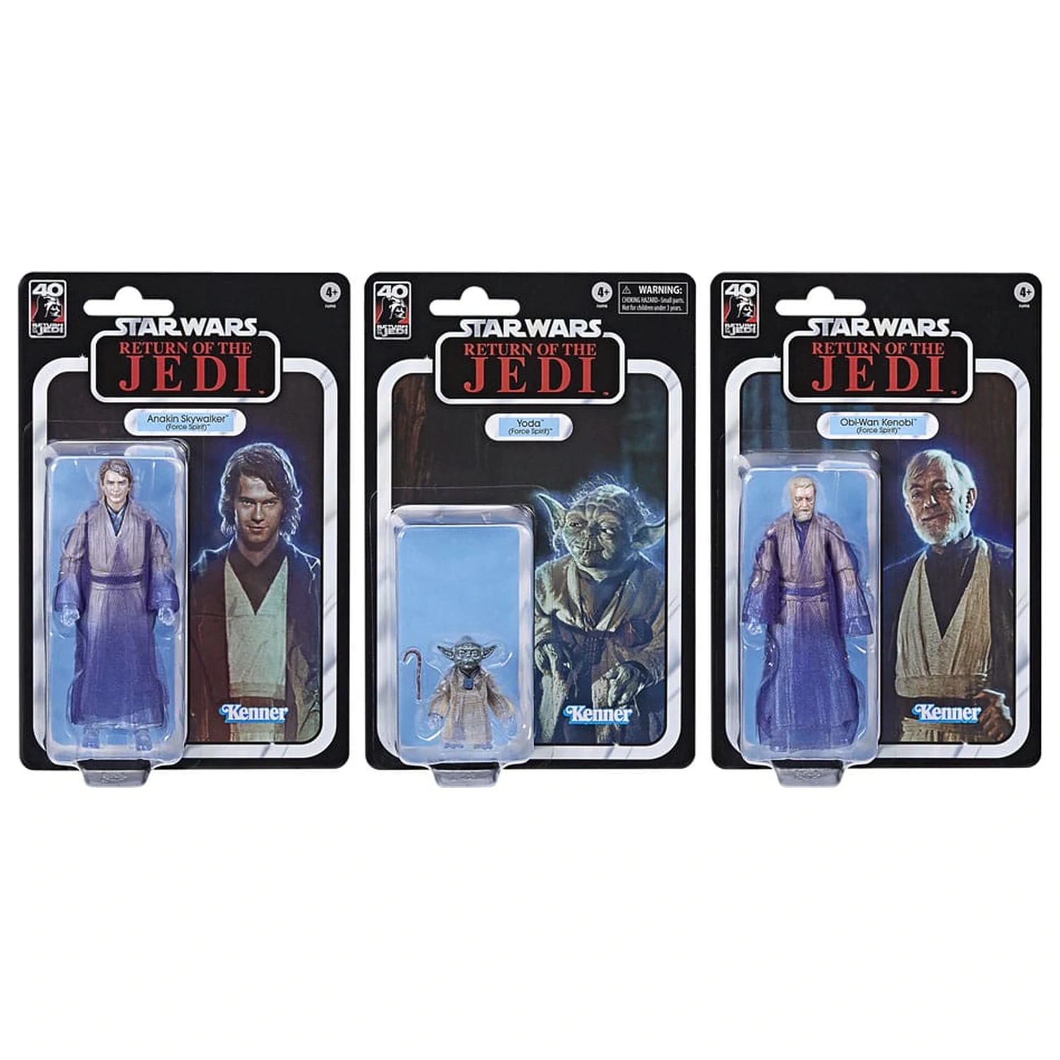 Star Wars Episode VI Black Series akčná figúrka 3-balenie Force Spirits 15 cm produktová fotografia