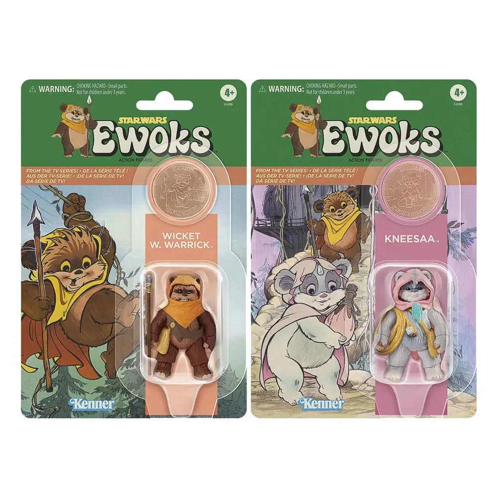 Star Wars: Ewoks Vintage Collection Akčné Figúrky Wicket W Warrick & Kneesaa 10 cm produktová fotografia