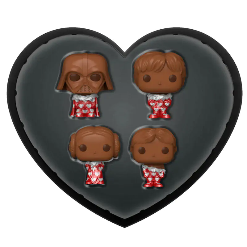Star Wars Valentines Pocket POP! Vinylová figúrka 4-Pack Choc 4 cm produktová fotografia
