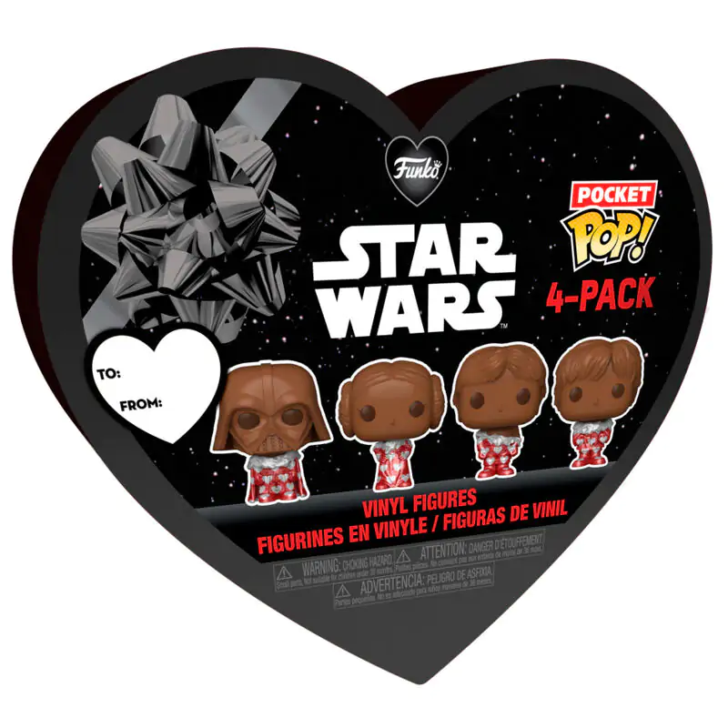 Star Wars Valentines Pocket POP! Vinylová figúrka 4-Pack Choc 4 cm produktová fotografia