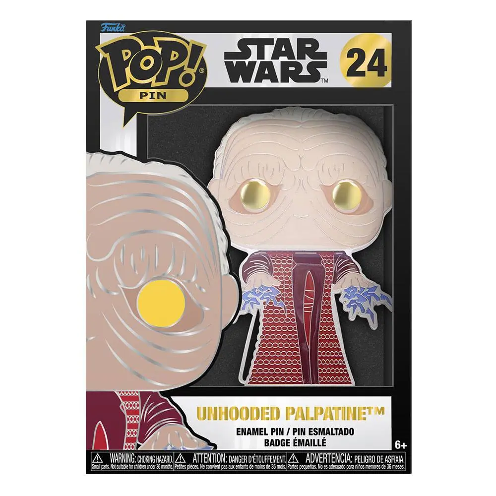 Star Wars POP! Smaltovaný odznak Unhooded Palpatine 10 cm produktová fotografia