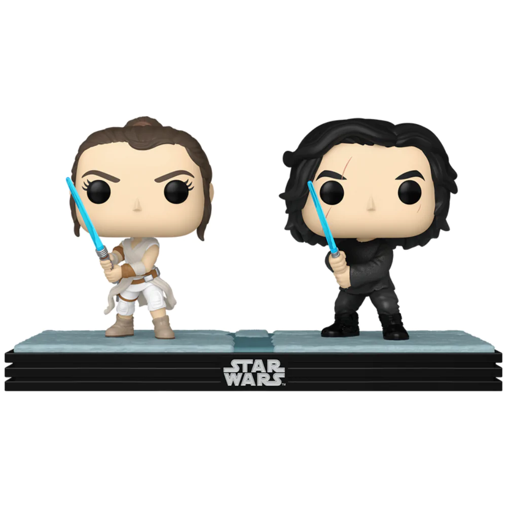 Star Wars Funko POP! Movie Moments Vinylová figúrka s kývacou hlavou 2-Pack Kylo & Rey 9 cm produktová fotografia