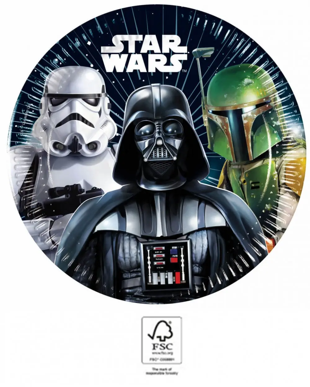 Star Wars Galaxy papierové taniere 8 ks 20 cm FSC produktová fotografia