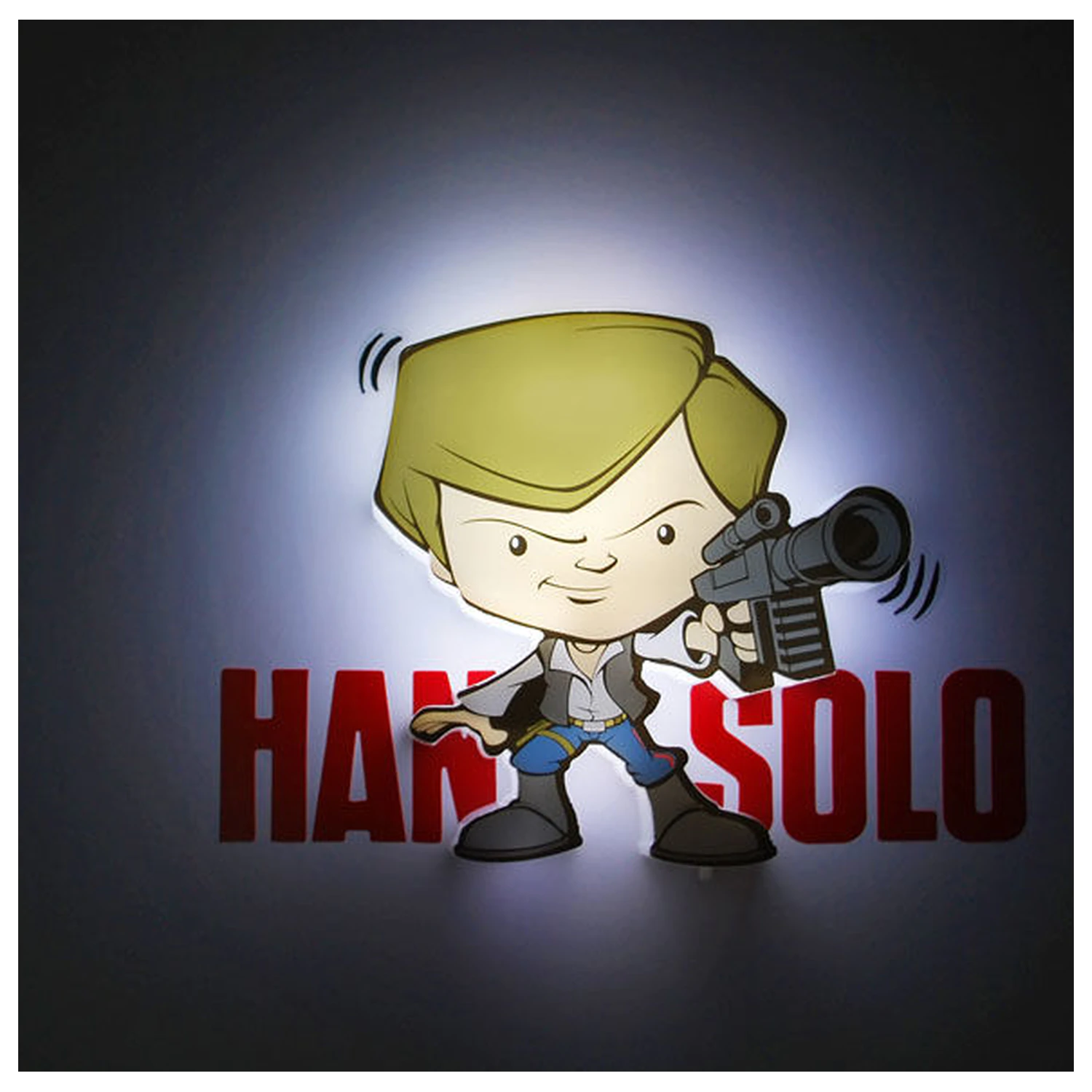 Star Wars Hans Solo 3D Light FX mini lampa produktová fotografia