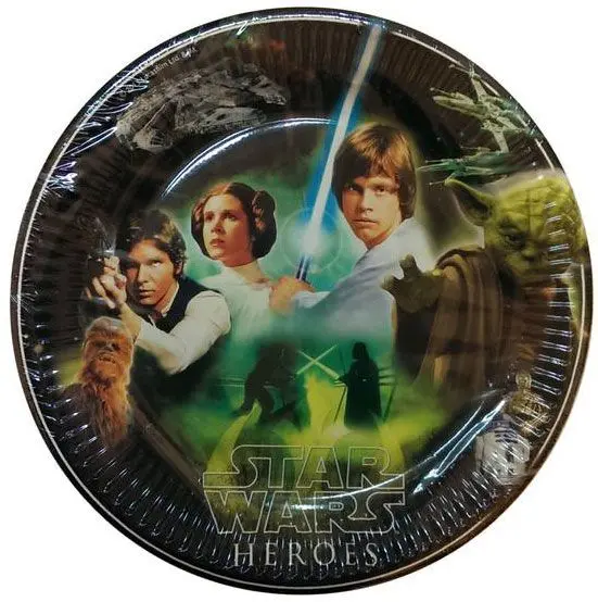Star Wars Heroes papierový tanier 8 ks 23 cm produktová fotografia