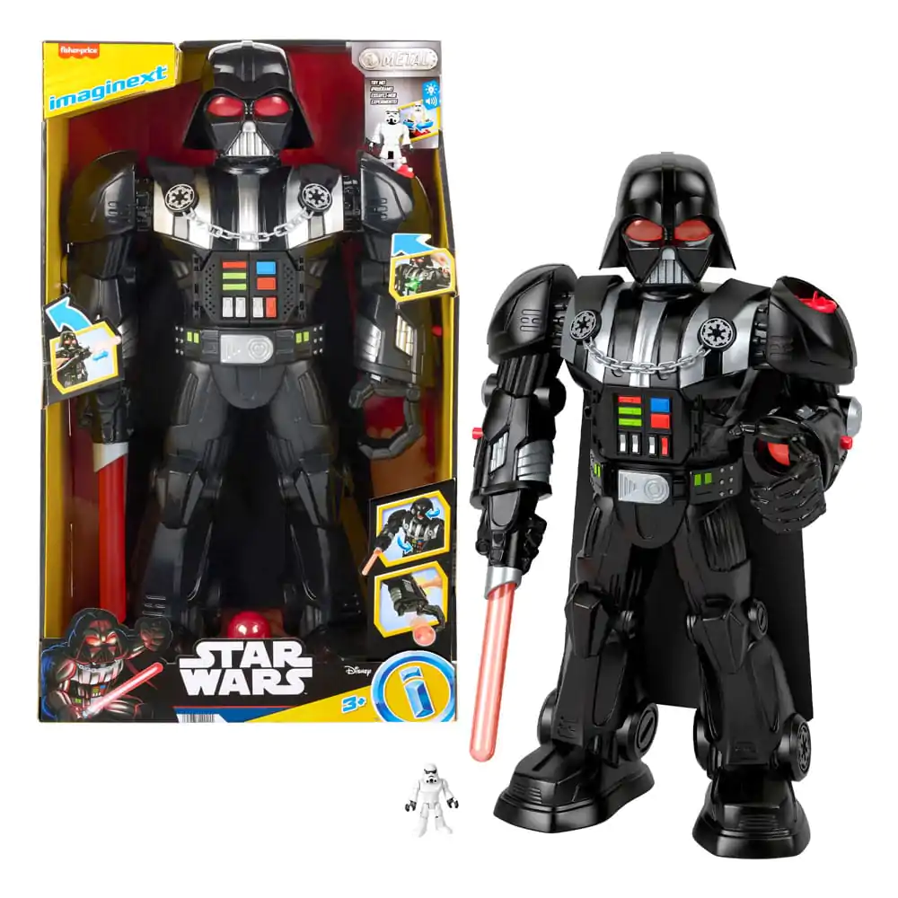 Star Wars Imaginext elektronická akčná figúrka / hrací set Darth Vader Bot s veľkosťou 68 cm termékfotó