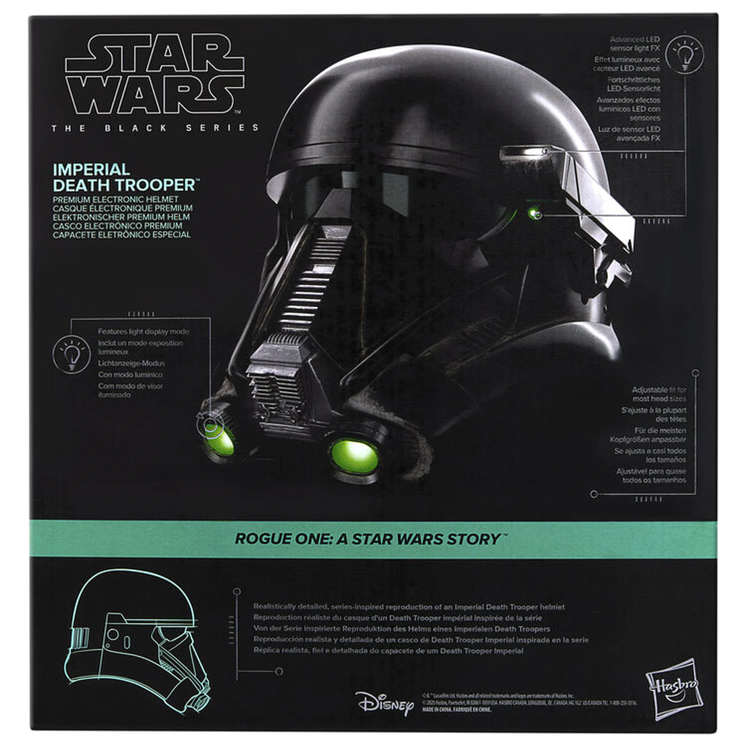 Star Wars Imperial Death Trooper elektronická prilba produktová fotografia