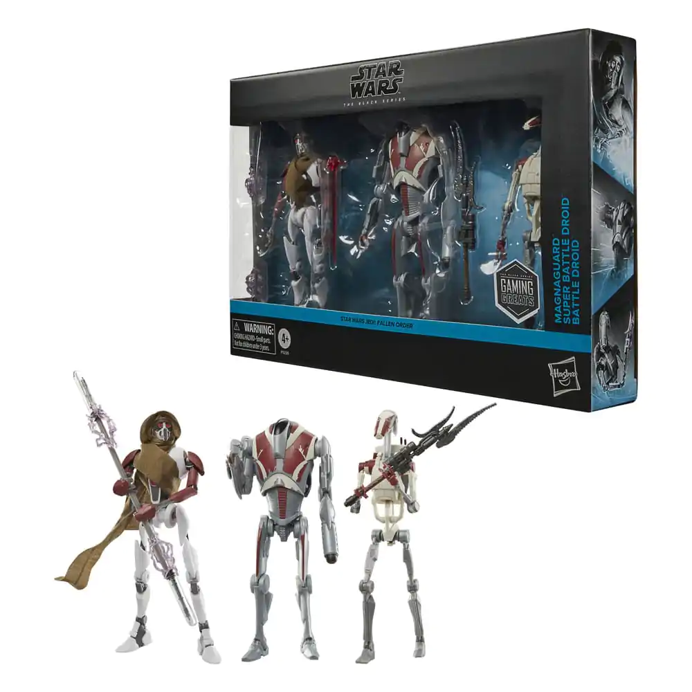 Star Wars Jedi: Survivor Black Series Akčné figúrky 3-balenie Magna Guard, Super Battle Droid & Battle Droid produktová fotografia