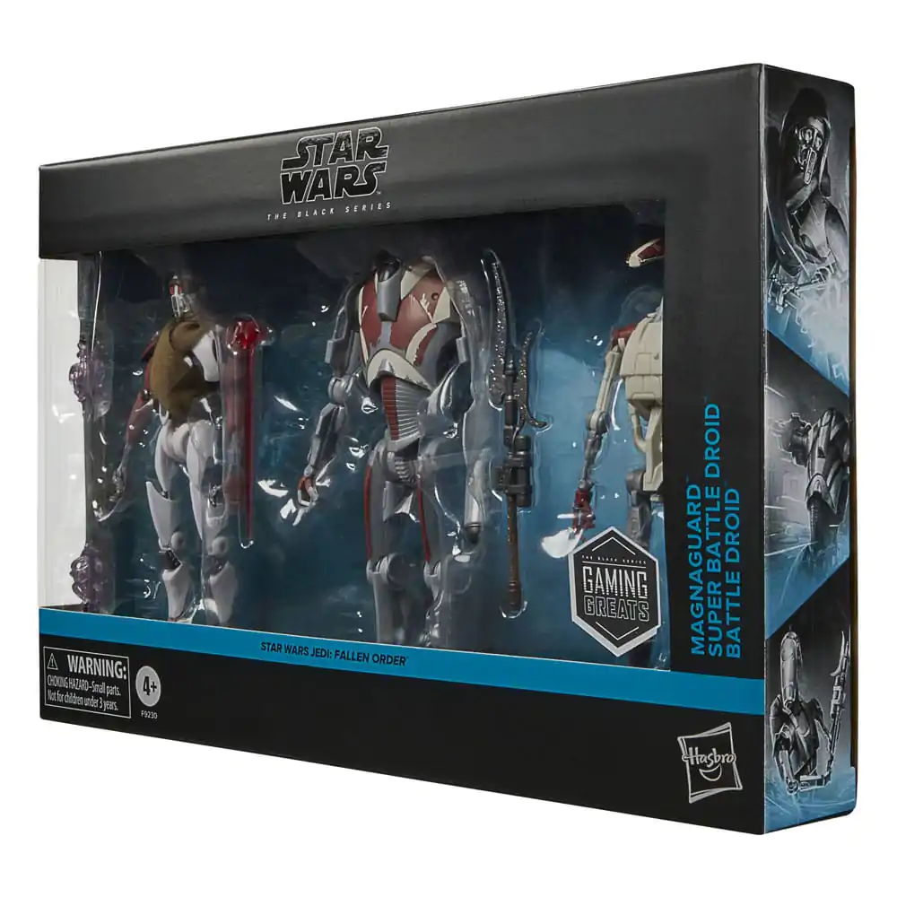 Star Wars Jedi: Survivor Black Series Akčné figúrky 3-balenie Magna Guard, Super Battle Droid & Battle Droid produktová fotografia