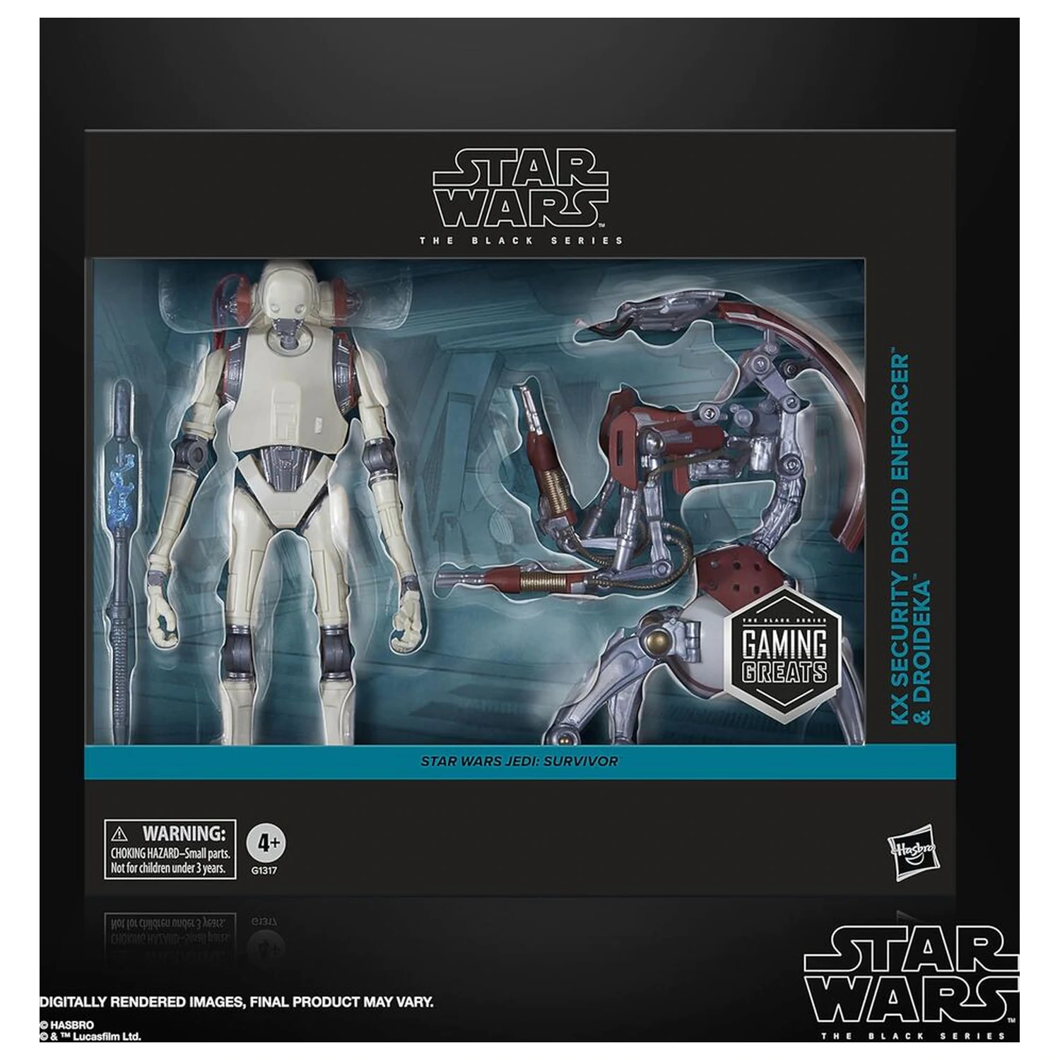 Star Wars Jedi Survivor KX Security Droid Enforcer & Droideka balenie 2 figúrok 15cm produktová fotografia