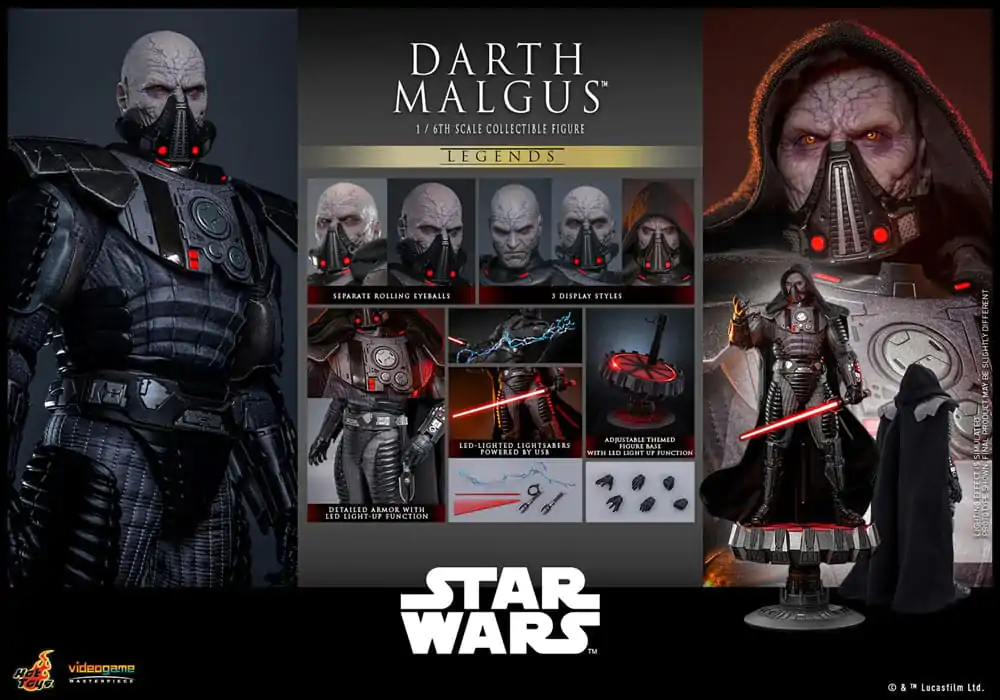 Star Wars Legends Videogame Majstrovské dielo Akčná figúrka 1/6 Darth Malgus 34 cm produktová fotografia