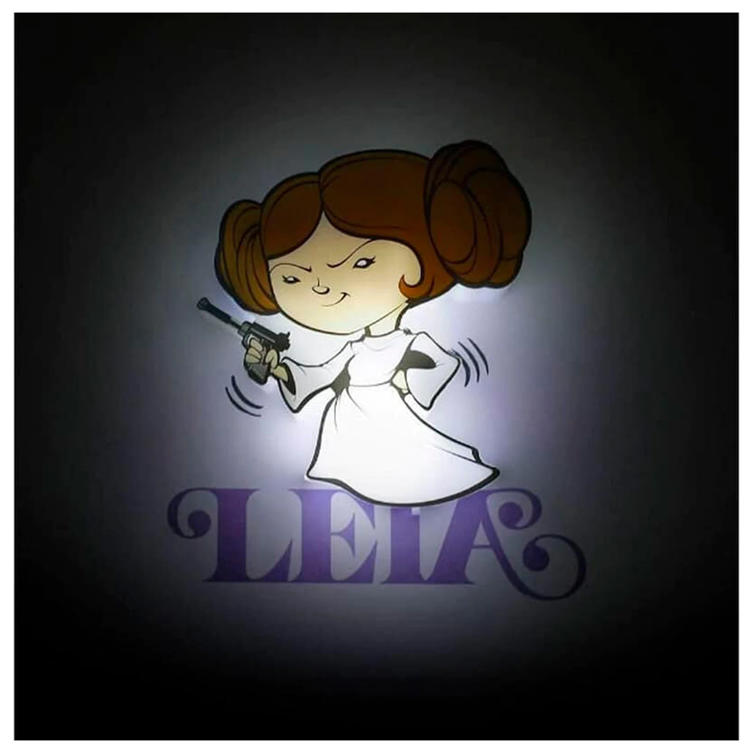 Star Wars Leia 3D Light FX mini lampa produktová fotografia