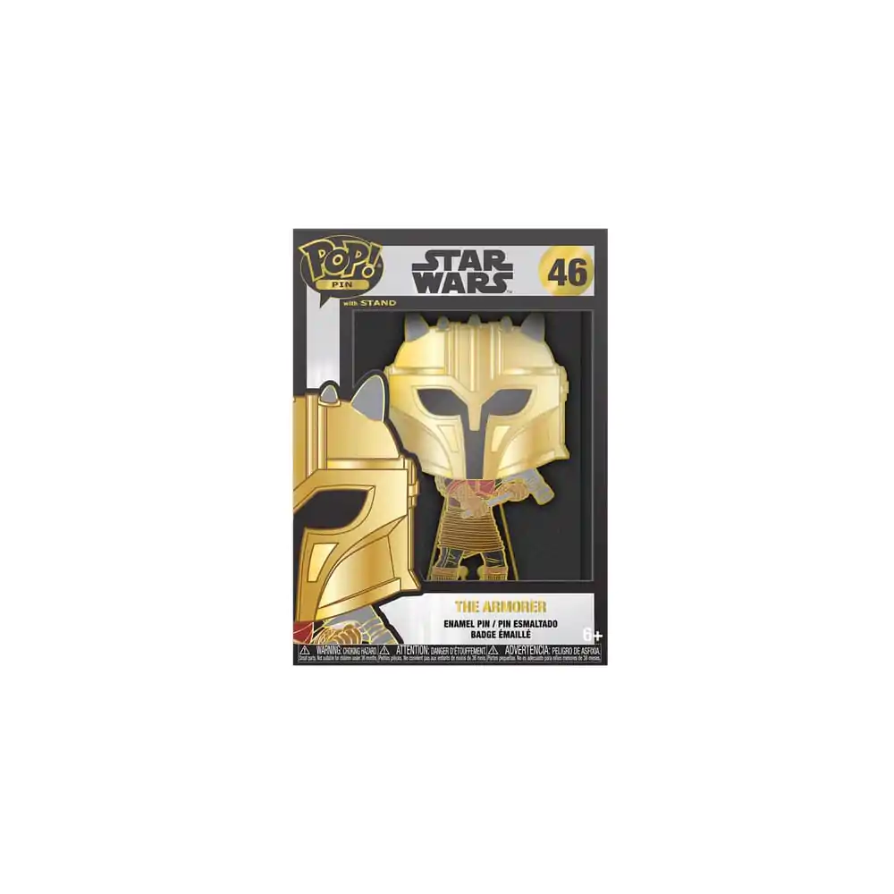 Star Wars Loungefly POP! Smaltovaný odznak The Armorer 10 cm termékfotó