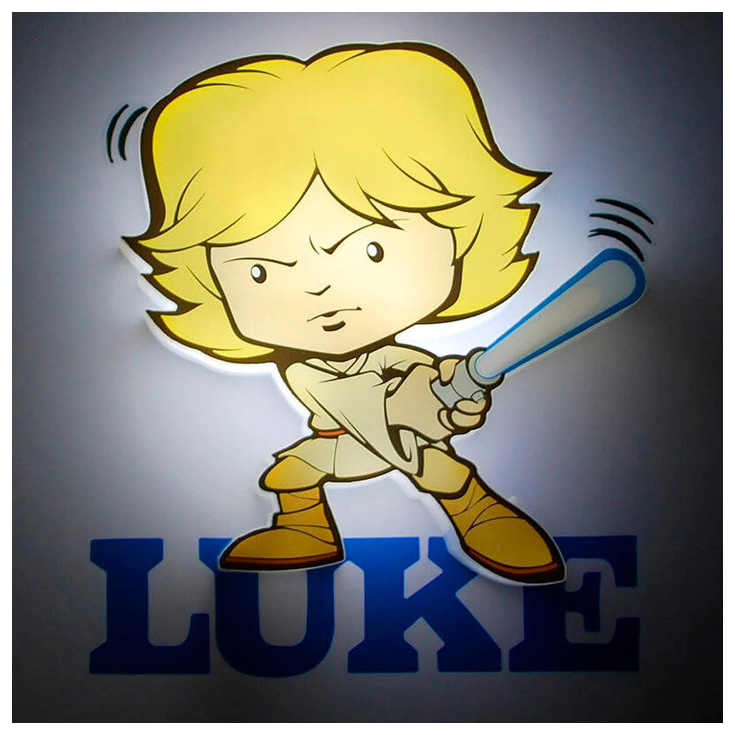 Star Wars Luke Skywalker 3D Light FX mini lampa produktová fotografia