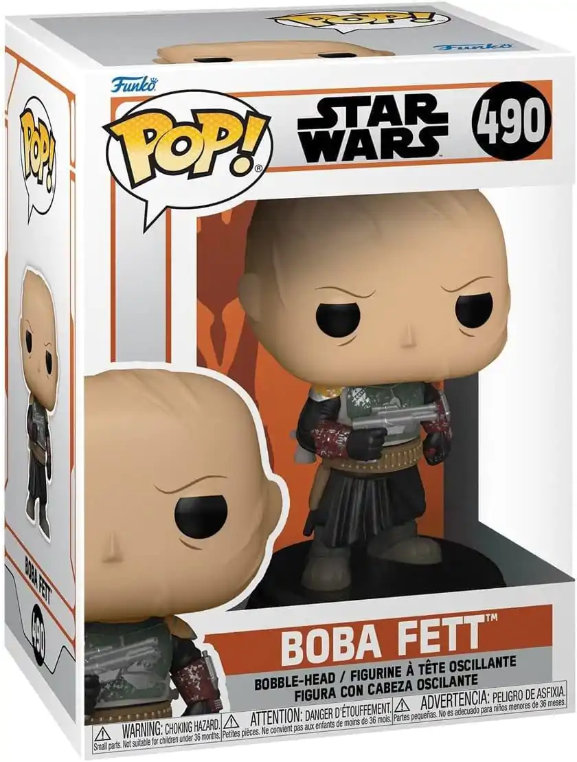 Star Wars: Mandalorian POP! Figúrka Boba Fett w/o helmet Exclusive 9 cm produktová fotografia