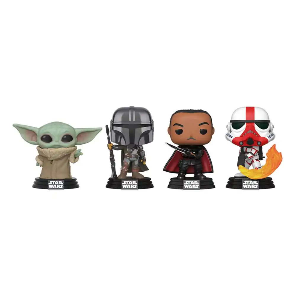 Star Wars Funko POP! Movies Vinylová figúrka 4-balenie Mandalorian Holiday 9 cm produktová fotografia