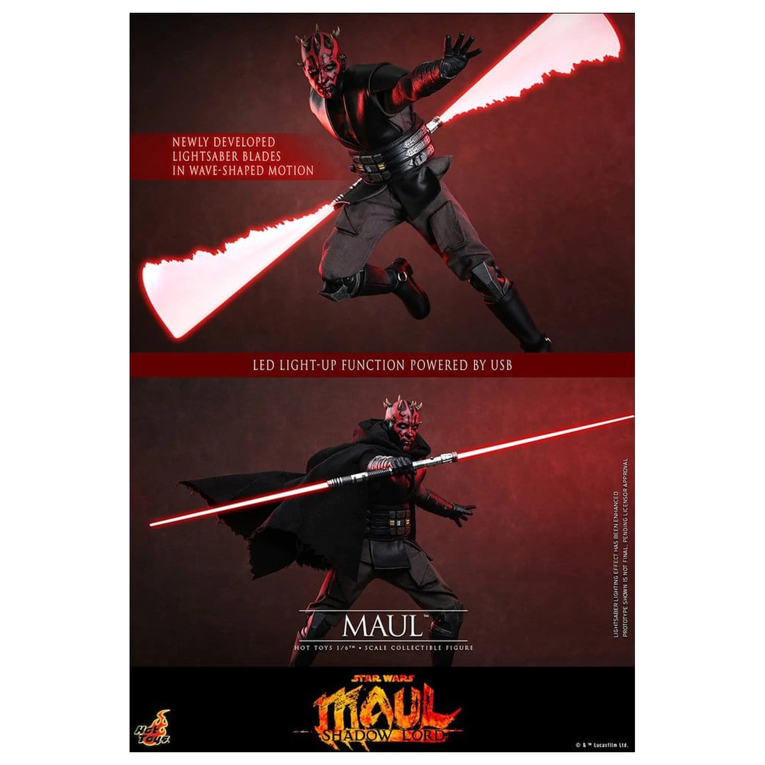 Star Wars: Maul - Shadow Lord Television Masterpiece akčná figúrka 1/6 Maul 29 cm produktová fotografia