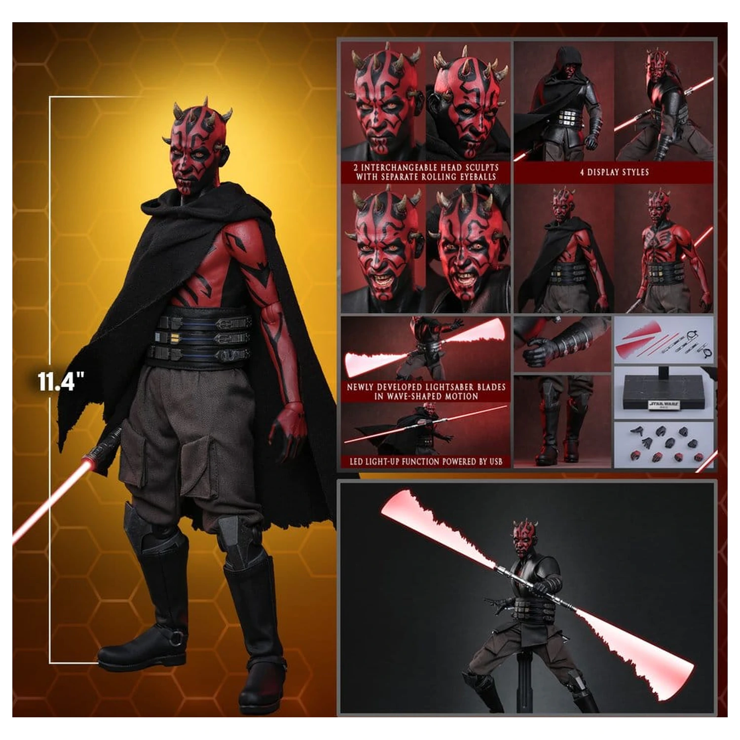 Star Wars: Maul - Shadow Lord Television Masterpiece akčná figúrka 1/6 Maul 29 cm produktová fotografia