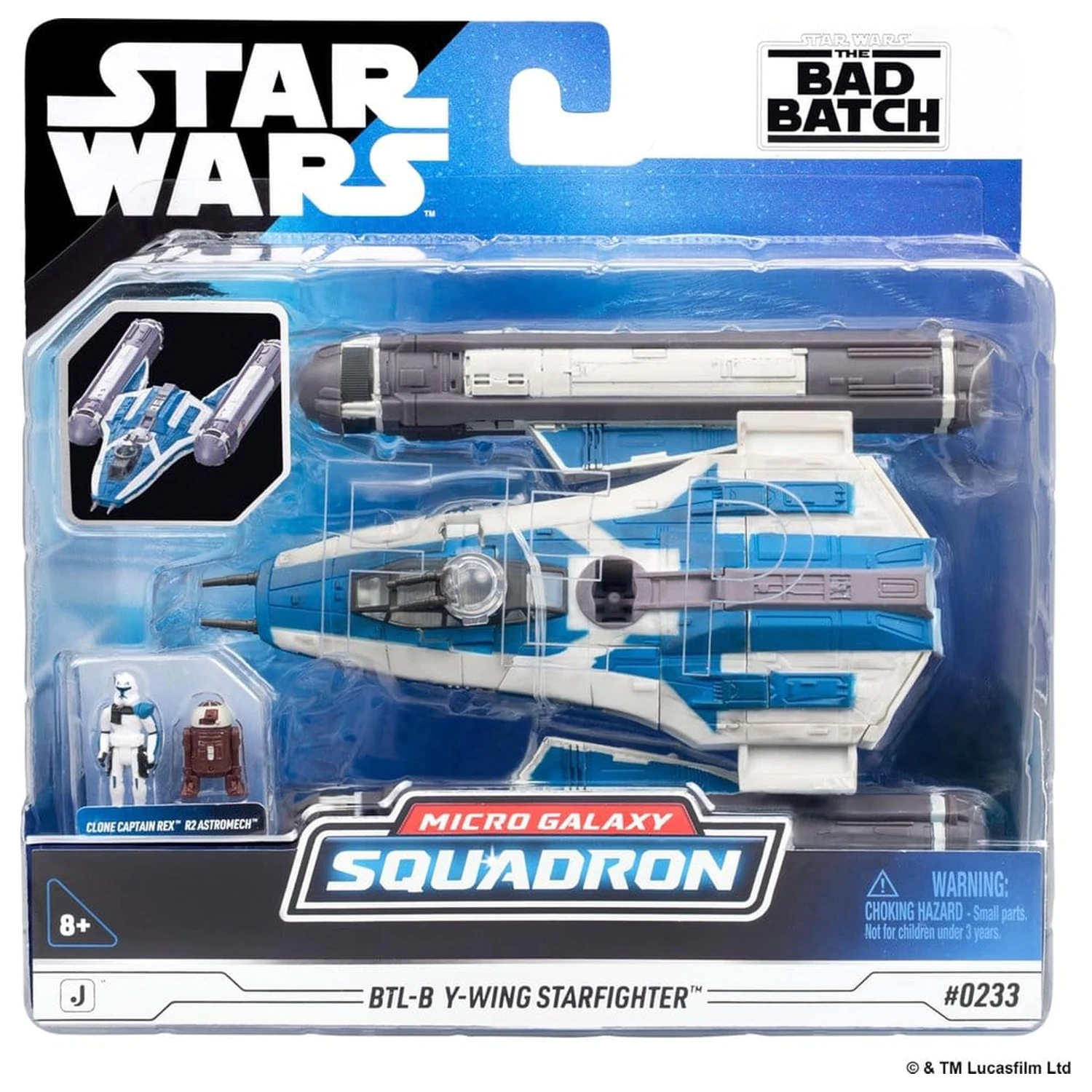 Star Wars Stredne veľké vozidlo BTL-B Y-wing Starfighter s Clone Captain Rex 13 cm produktová fotografia