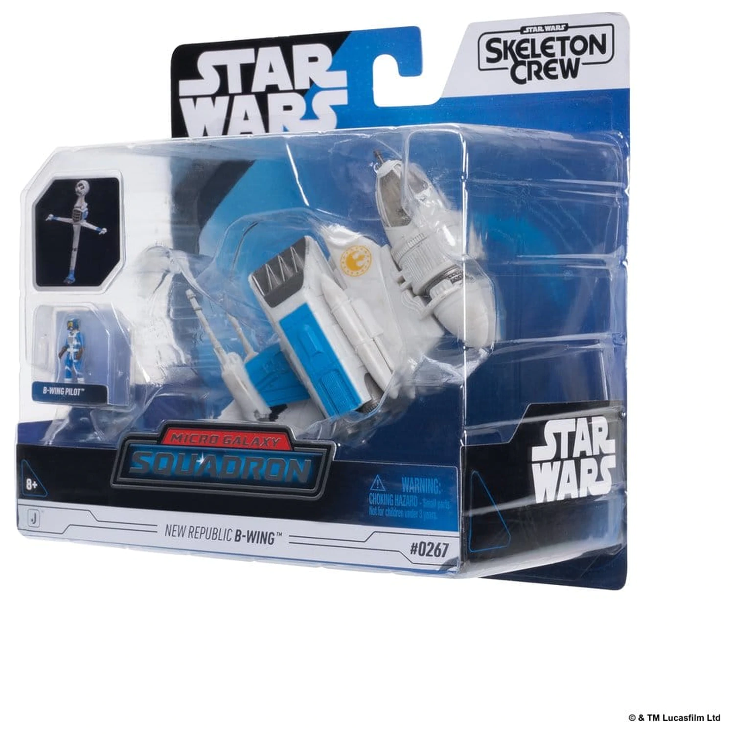 Star Wars Stredne veľké vozidlo a figúrka New Republic B-wing & B-Wing Pilot produktová fotografia