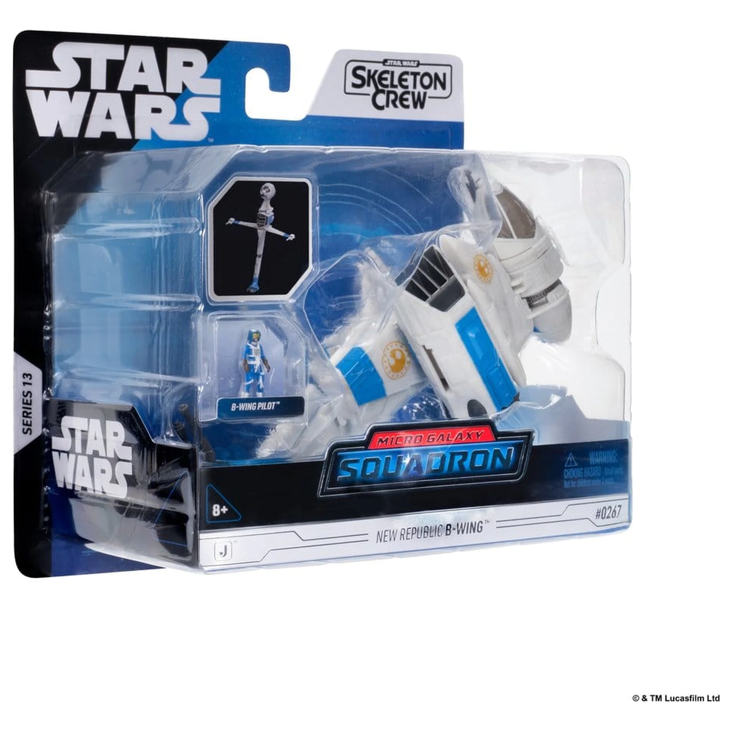 Star Wars Stredne veľké vozidlo a figúrka New Republic B-wing & B-Wing Pilot produktová fotografia